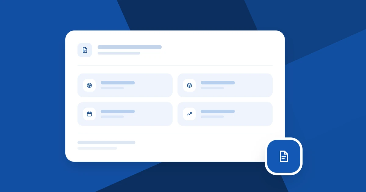 Four content pillars on one page