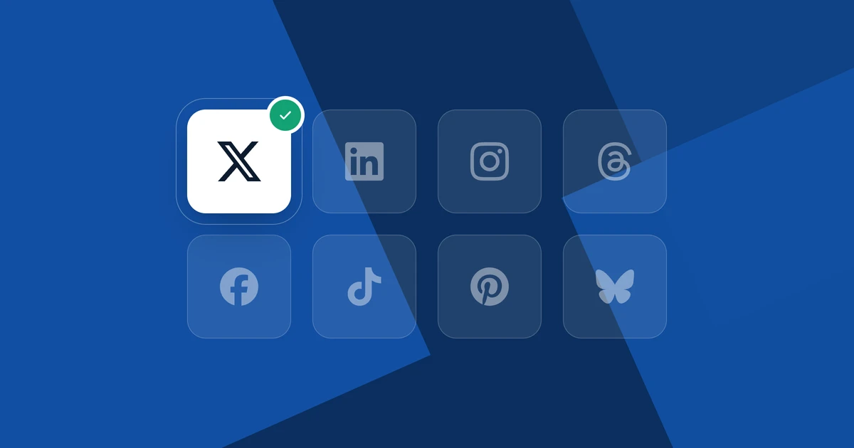 The X tile connected in a grid of social networks